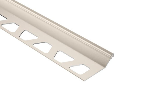 Schluter FINEC-SQ Profilé de finition et de protection des rebords aluminium crème 7/16" (11 mm) x 8' 2-1/2"