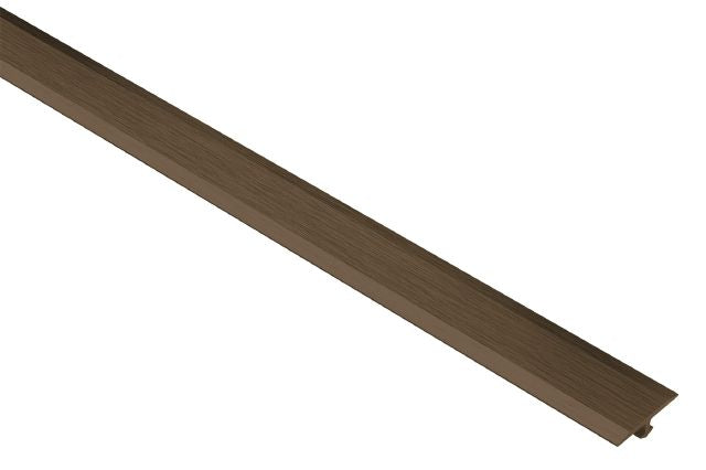 Schluter VINPRO-T Profilé en T pour la rénovation des planchers de vinyle Aluminium anodisé Bronze antique brossé 1/8" (3 mm) x 1" x 8' 2-1/2"