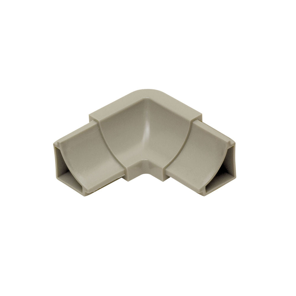 Schluter DILEX-HKW Coin intérieur 90° 2-directions avec un radius de 11/16" (18 mm) - plastique PVC gris