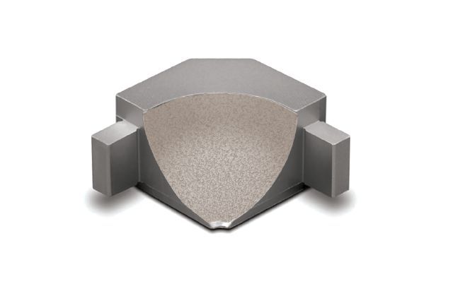 Schluter DILEX-AHKA Coin intérieur 90° avec un radius de 3/8" (10 mm) - aluminium crème