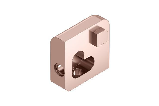 Schluter JOLLY Coin extérieur 90° Aluminium anodisé Cuivre poli 5/16"