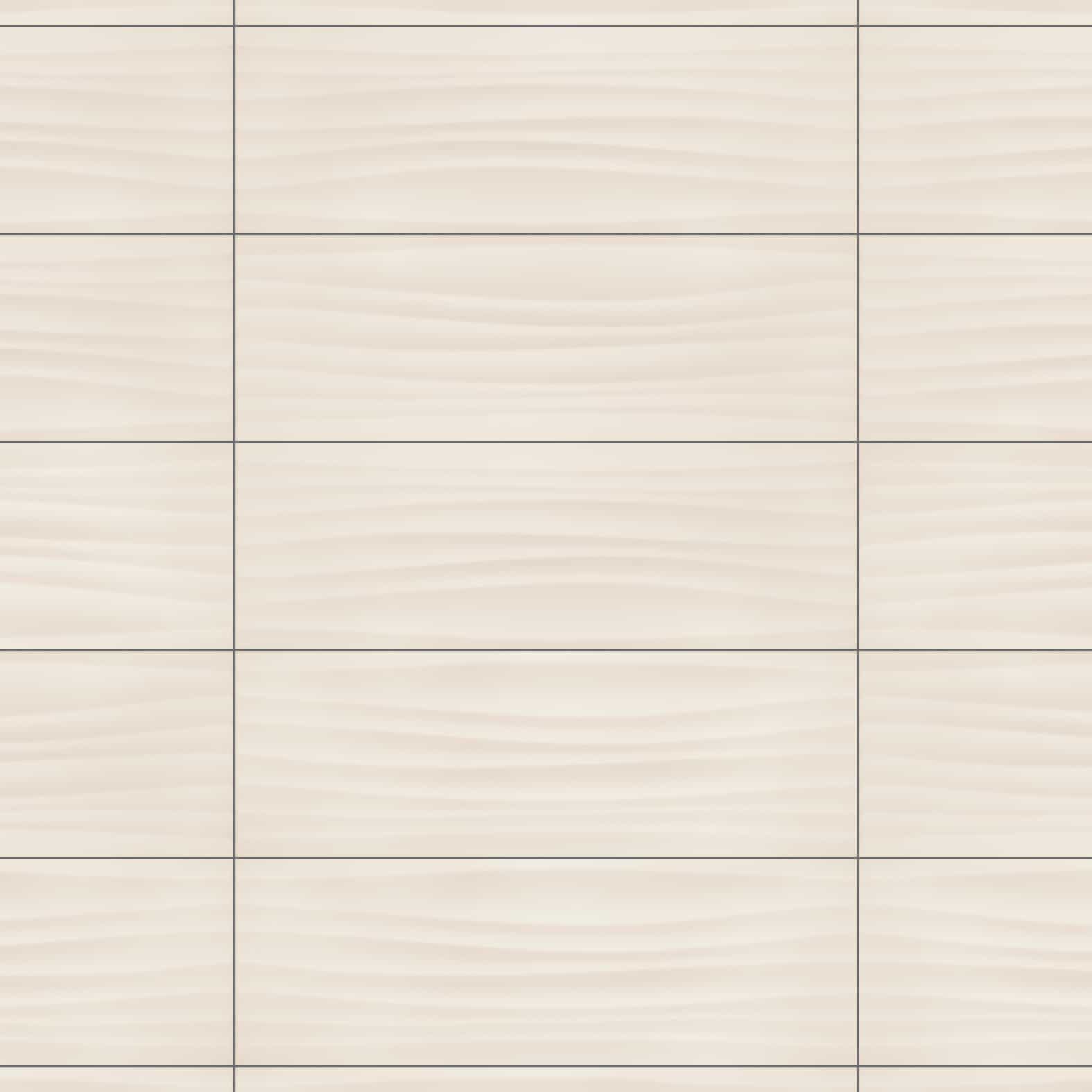 Carreaux de céramique Collection Vela Wave Avorio 8 po x 24 po, motif ondulé ivoire, format rectangulaire