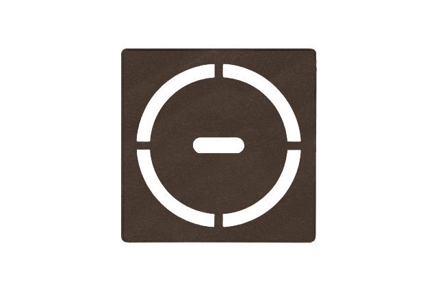 Schluter KERDI-DRAIN Ensemble de grille carrée Pure - acier inoxydable (V2) bronze 4"