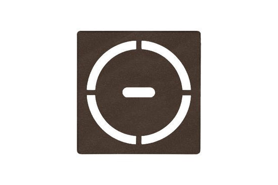 Schluter KERDI-DRAIN Ensemble de grille carrée Pure - acier inoxydable (V2) bronze 4"