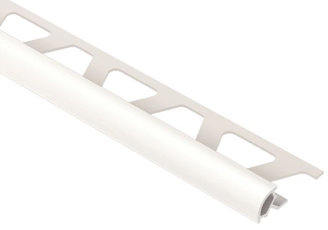 Schluter RONDEC Bullnose Trim - Plastique (PVC) Blanc 7/16" (11 mm) x 8' 2-1/2"