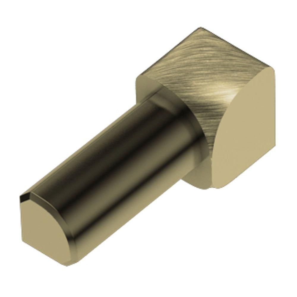 Schluter RONDEC Coin intérieur 90° - aluminium anodisé laiton brossé 1/2" (12.5 mm)