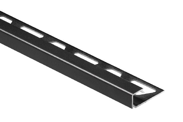 Schluter Profilé carré QUADEC - aluminium noir mat 1/2" (12.5 mm) x 10'
