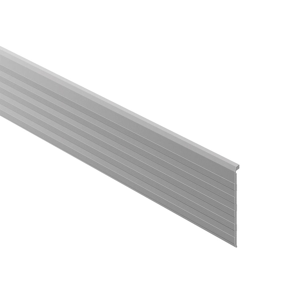 Schluter TREP-TAP Profilé de contremarche - aluminium anodisé mat 2-13/32" (61 mm) x 8' 2-1/2"