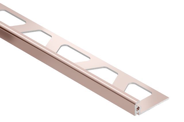 Schluter JOLLY Moulure de bordure de mur Aluminium anodisé Cuivre poli 5/16" x 8' 2-1/2"