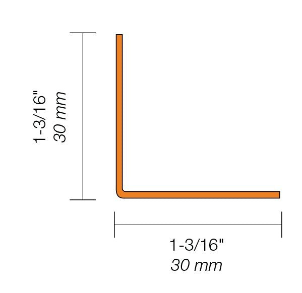 Schluter KERDI-BOARD-ZW Profilé en angle - acier inoxydable (V2) 6"
