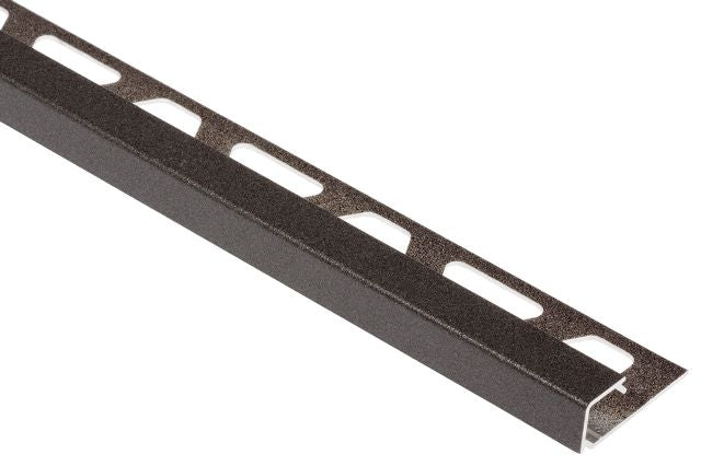 Schluter Profilé carré QUADEC - aluminium anthracite foncé 1/4" (6 mm) x 10'