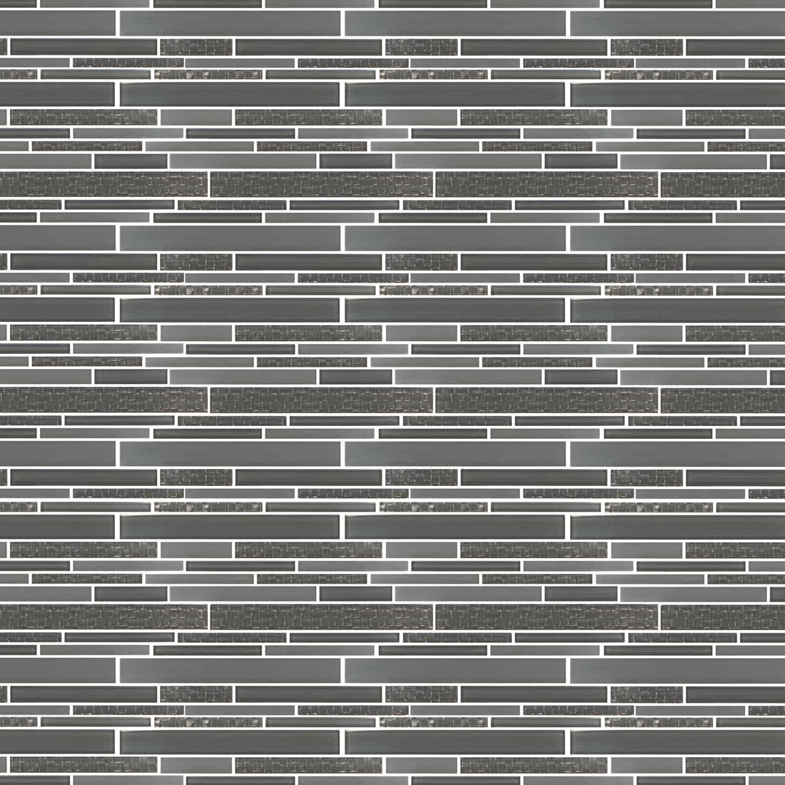 Carreaux de céramique Collection Tessara mosaïque 11 po x 12 po gris foncé