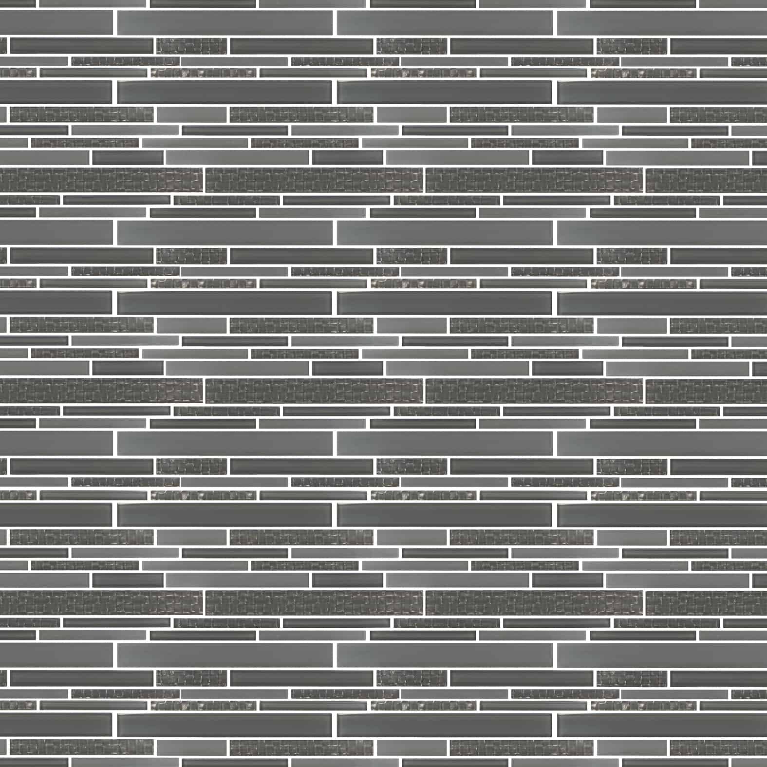 Carreaux de céramique Collection Tessara mosaïque 11 po x 12 po gris foncé