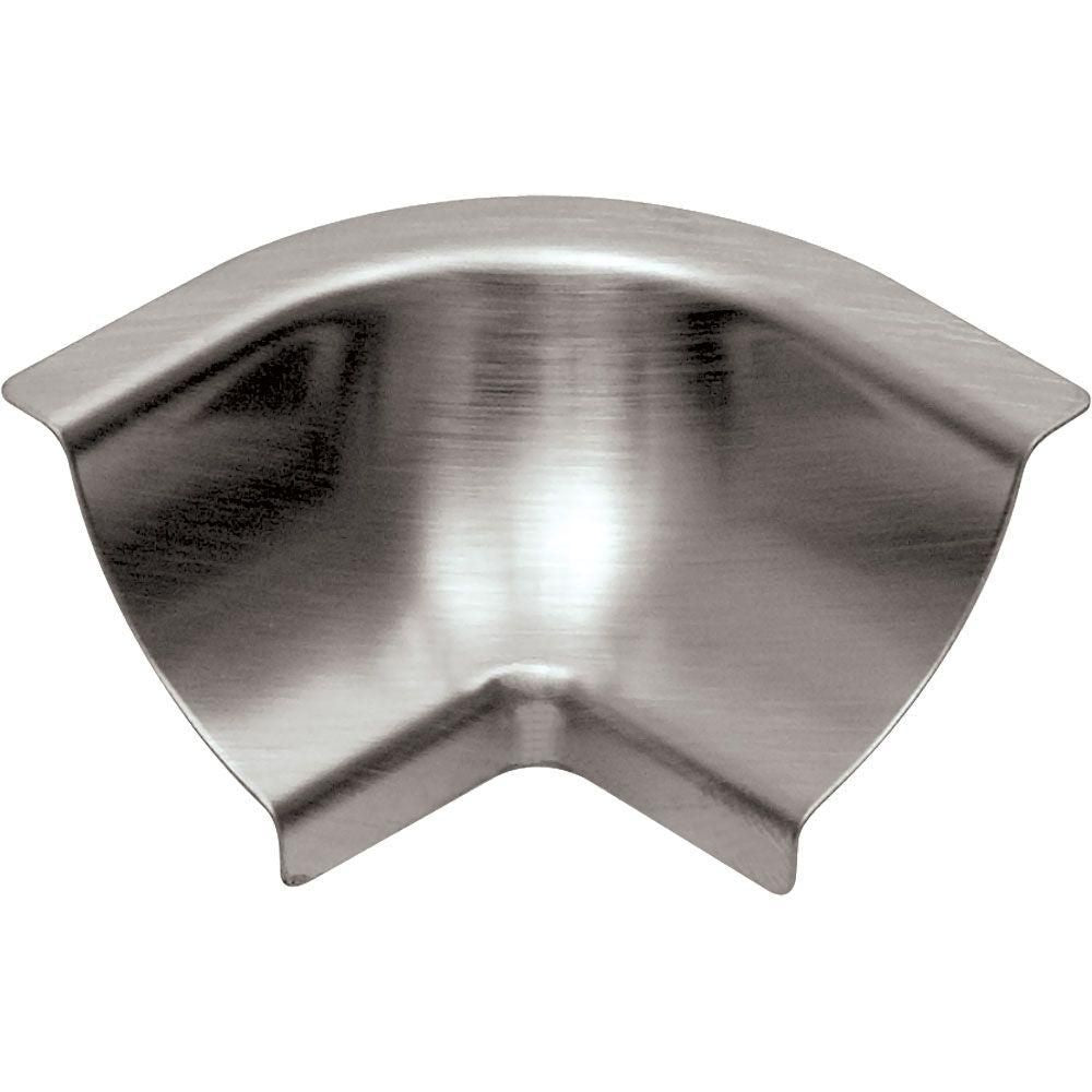 Schluter DILEX-EHK Coin intérieur 90° 3-directions avec un radius de 23/32" (18.5 mm) - acier inoxydable (V2)