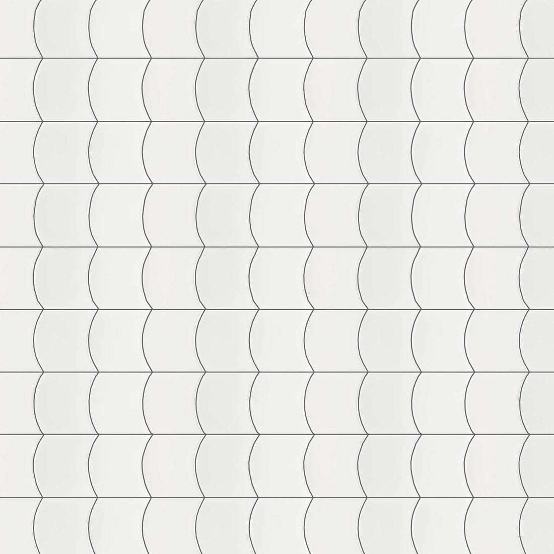 Carreaux de céramique Collection Wave 5 po x 5 po blanc, motif ondulé