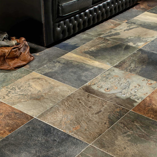 Carreaux de céramique | Collection Slaty - 12 po x 12 po