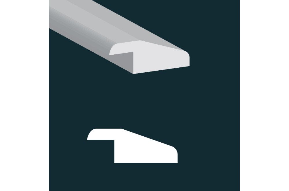Preverco Bois franc Chêne Blanc Marbella Mat Réducteur 84 po, transition chêne blanc mat au grain naturel