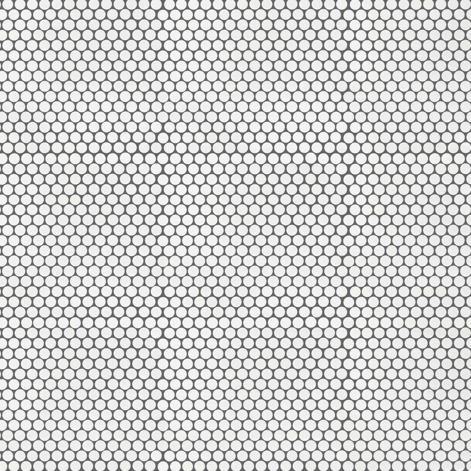 Carreaux de céramique Collection Candy mosaïque 1 po x 1 po Bianco, petits carrés blancs brillants