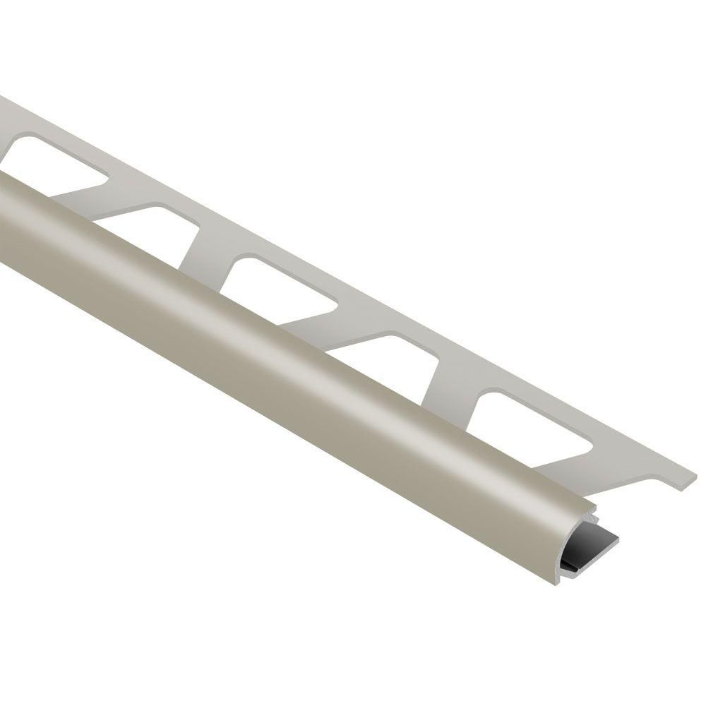 Schluter RONDEC Profilé de bordure rond - aluminium gris 1/2" (12.5 mm) x 8' 2-1/2"